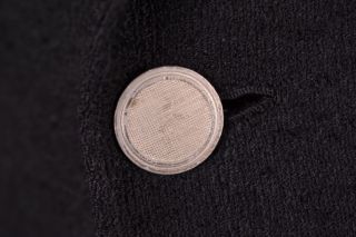 VTG Brioni Black Patch Pocket Raw Slubby Knotted Silk Linen Blazer Jacket 46 R 4