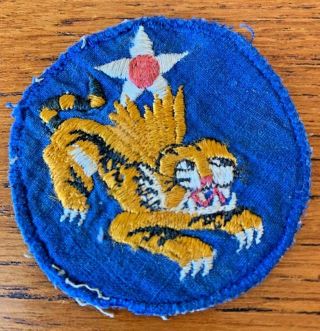 Wwii Us Army 14th Air Force Flying Tigers Avg China Task Force Uniform Patch