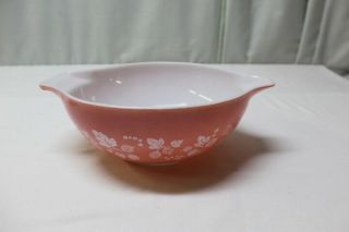 Pyrex Pink Gooseberry Cinderella Nesting Mixing Bowls Vintage Set of 4 2