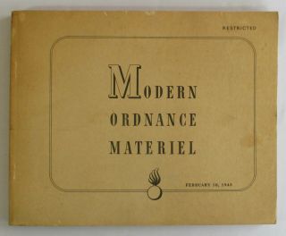 1943 Wwii Modern Ordnance Materiel Weapon Vehicle Photo Guide For Military