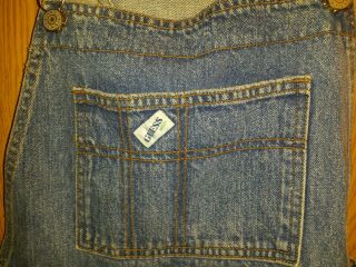 1980 ' s Vtg Guess Georges Marciano Men Jeans Denim Bib Overalls Carpenter XL 4
