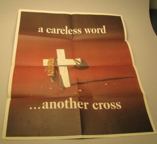 John Atherton Poster Owi 23 Propaganda Poster Wwii A Carless Word Another Cross