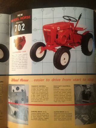 Vintage Antique 1962 Wheel Horse Garden Tractor Model 702 10
