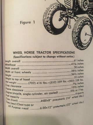 Vintage Antique 1962 Wheel Horse Garden Tractor Model 702 11