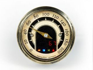 MOTOGADGET Motoscope Tiny Vintage Speedometer Brass MG5001015 2