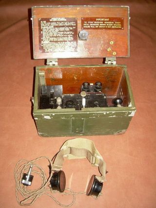 Wwii British Fullerphone Mk.  V Ya:6916 Dc Line Morse Telegraph