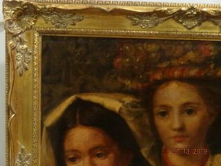 Antique oil painting on canvas 