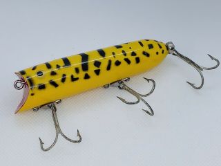 Heddon Lucky 13 YCD Yellow Coachdog Vintage Lure Rare Color WOW 2