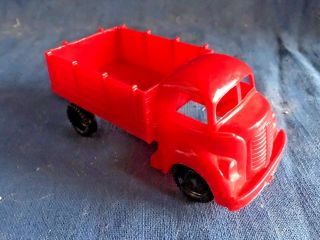 Vintage Marx Hard Plastic Freight Station/trucking Terminal Hauler Box Truck Red