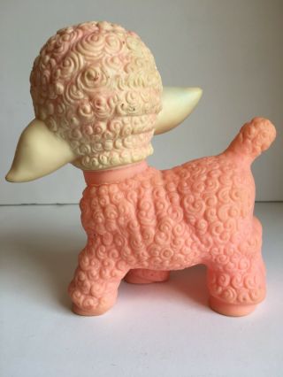 Vintage Sun Rubber Pink Lamb Baby Sheep Squeaky Squeaker Toy 8