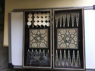 Middle Eastern Backgammon Board/counters