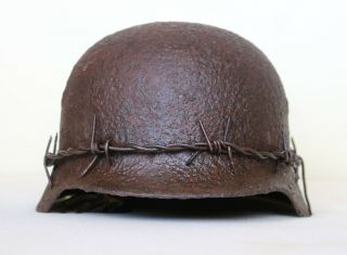 ww2 German Bunker Findings.  The Battle for Stalingrad.  Helmet with CAMO wire 3