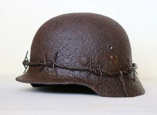 ww2 German Bunker Findings.  The Battle for Stalingrad.  Helmet with CAMO wire 5