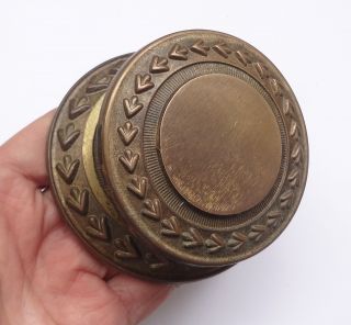Vintage Solid Brass Door Push & Pull Handle With Backplate