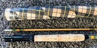 , vintage PHILLIPSON MASTER G - MF70 fiberglass fly rod W/Tube 2