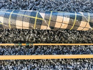 , vintage PHILLIPSON MASTER G - MF70 fiberglass fly rod W/Tube 3