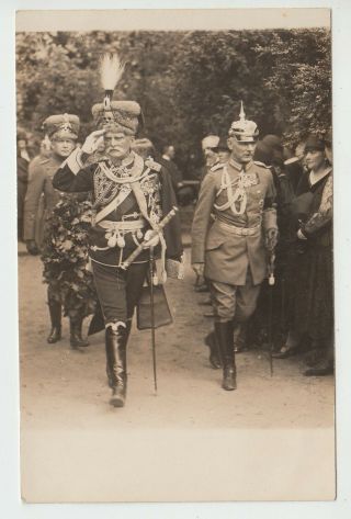 Field Marshal Von Mackensen & Generals At Funeral Of Prince Of Prussia 1927 Phot