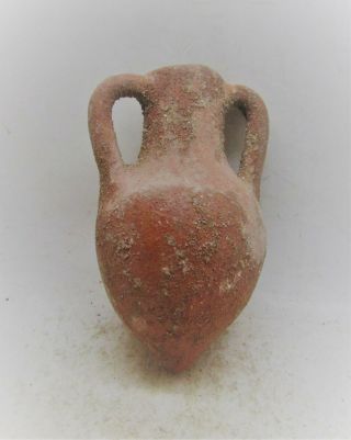 Scarce Ancient Mycenaean Terracotta Amphora Circa 1600 - 1100bce
