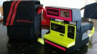 Polaroid Cool Cam Camera Neon pink/yellow Collectible Vintage 3