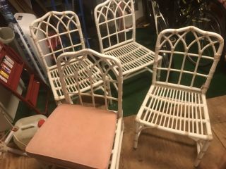 1960’s Vintage Style Mcguire Bbamboo Rattan Chairs