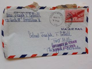 WWII Letter 1942 Thank God For Safety Ft Mills Philippine Islands Corregidor WW2 2