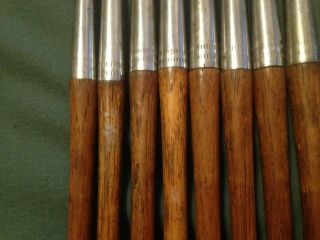 ANTIQUE MACGREGOR DURALITE IRON SET WOOD SHAFTS MATCHED 8 irons ALL 3
