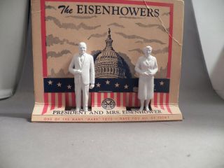 Marx 60mm Eisenhowers Dwight And Mamie On Card