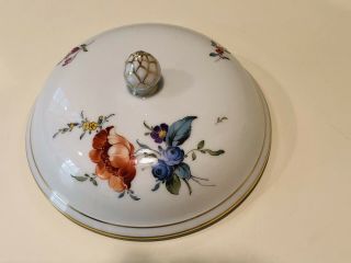 Hochst Hand Painted Porcelain Floral Covered Bowl 6