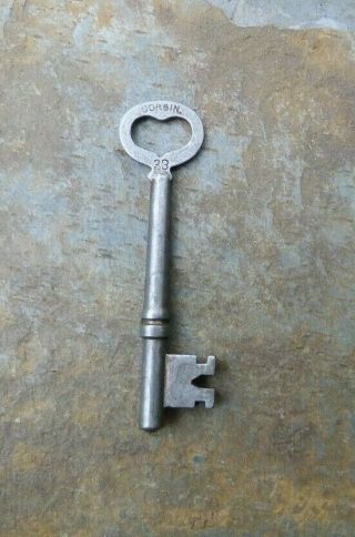 Antique Corbin Mortise Lock Skeleton Key 33 Antique Door Key Patented 1887