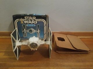 Vintage 1977 Star Wars Tie Fighter.  W/ Orginal Box And Cardboard Insert.