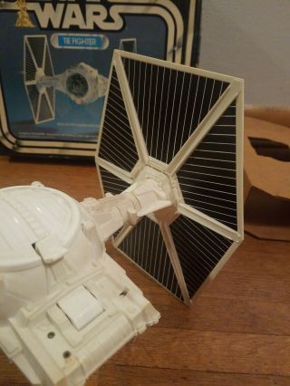 Vintage 1977 Star Wars Tie Fighter.  W/ Orginal Box And Cardboard Insert. 5
