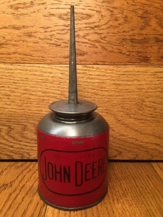 Vintage Rare John Deere Red Oiler Oil Can