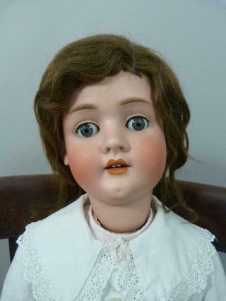 Huge 38 Inch Schoenau Hoffmeister 1906 18 Antique Doll With Period Clothes