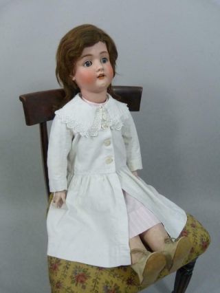 Huge 38 inch Schoenau Hoffmeister 1906 18 antique doll with period clothes 4