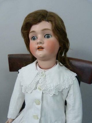 Huge 38 inch Schoenau Hoffmeister 1906 18 antique doll with period clothes 5