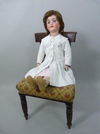 Huge 38 inch Schoenau Hoffmeister 1906 18 antique doll with period clothes 7
