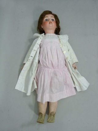 Huge 38 inch Schoenau Hoffmeister 1906 18 antique doll with period clothes 8