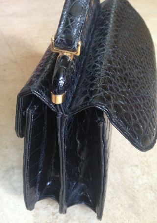 High fashion Vintage MILCH black leather frame handbag - Mad Men - Met Museum 2