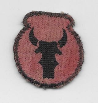 Ww2,  Italian Made,  34th Infantry Division Patch - Woven - Us Army