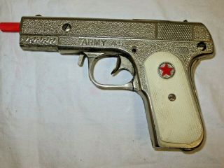 Vintage Hubley Star Army 45 Die Cast 45 Cap Gun Toy Pistol 1950 