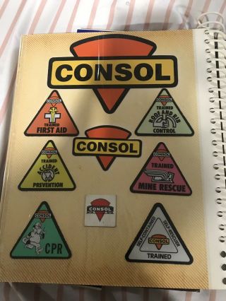 Coal Mining Hard Hat Sticker Consol 77 Stickers All Vintage