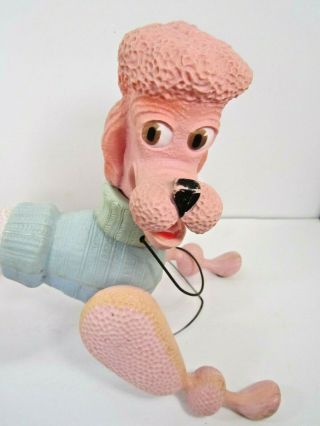 VINTAGE RARE 1963 MARX WALKING PENNY THE PINK POODLE TOY NO REMOTE NOT 5