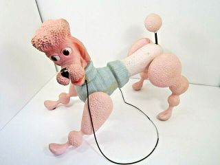 VINTAGE RARE 1963 MARX WALKING PENNY THE PINK POODLE TOY NO REMOTE NOT 6