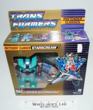 Starscream Pretenders Mib 100 Complete 1989 Vintage Hasbro G1 Transformers