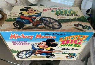 Walt Disney X Marx Toys / Mickey Mouse Little Big Wheel With Motor Noise