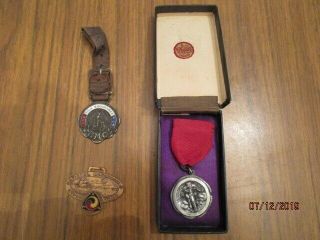 Antique Motorcycle Gypsy Tour&rmc 500 Mile Run Fobs,  Participation Medal,  1920s