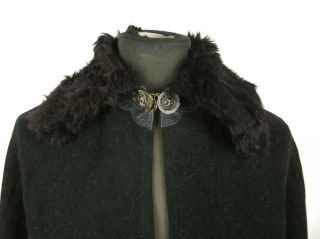 Ww2 Italy Early Fascist Army Black Shirt Pnf Mvsn Mantle Cloak Lion Head Buttons