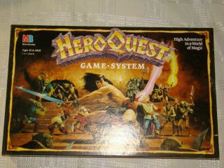 Heroquest 1990 Board Game Milton Bradley 100 Complete Hero Quest Vtg