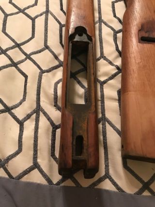 Stock For German G 98/40 Mauser Rifle.  Cut Sporterized Stock. 5