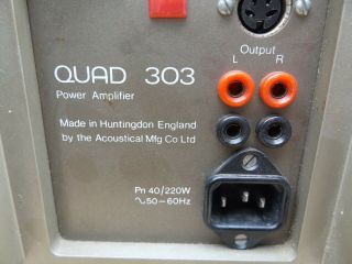 old vintage quad 33 and quad 303 qty 2 Pre Amp Tuner 10